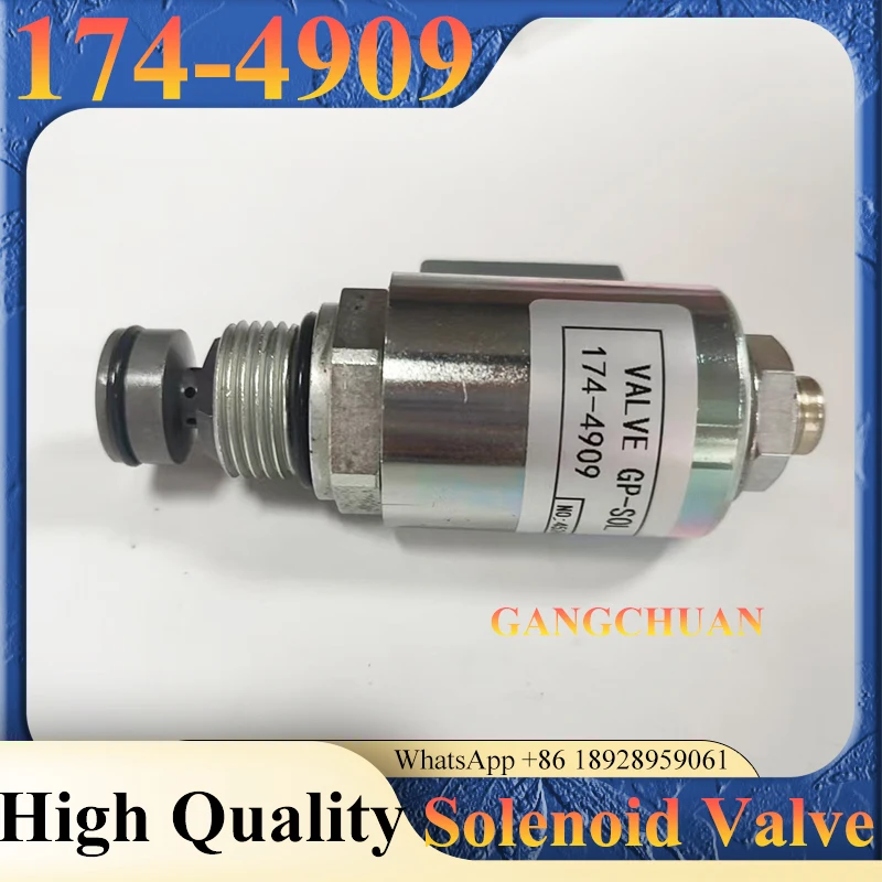 174-4909 Graafmachine Motor Magneetventiel Brandstofuitschakeling Solenoïde 1744909 voor D6N D6R D7R Tractor