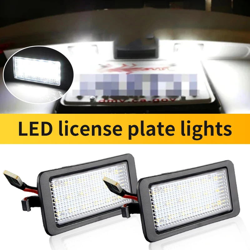 2 قطعة OEM #   1S0943021 لسكودا سيتيجو/E-Citigo لمقعد Mii/e-Mii 2012-2021 لمبات لوحة الترخيص البيضاء الساطعة والتوصيل والتشغيل