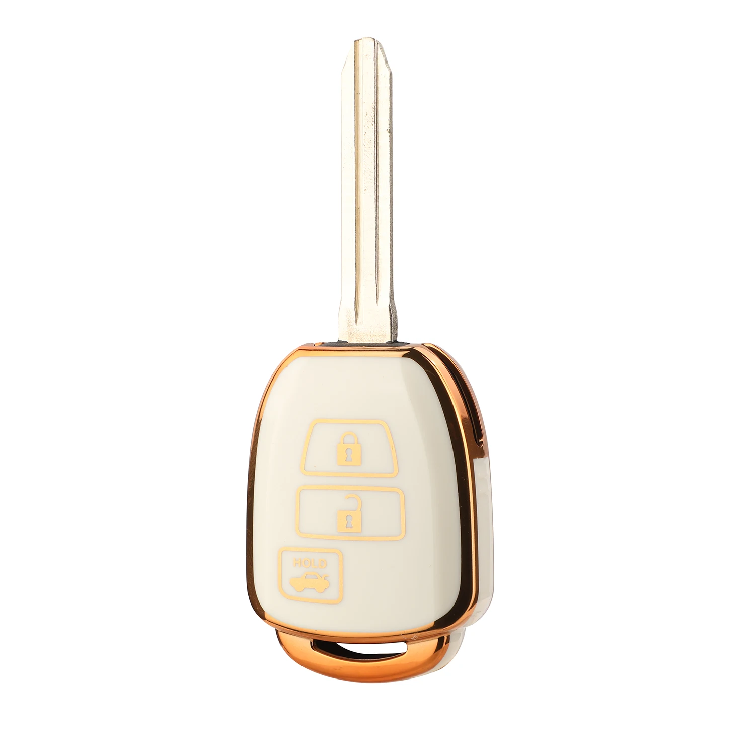 jingyuqin 3buttons Remote TPU Car Key Shell Case Fob For Toyota Tacoma Combo TACOMA RAV4 KLUGER HIGHLANDER