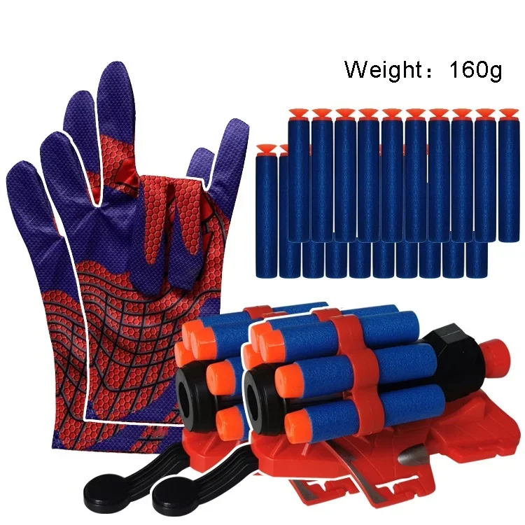 Weichgeschoss-Launcher mit Handschuhen für das Handgelenk, Spielzeugpistole für Weichprojektile, Outdoor-Spielzeug – Detail 3