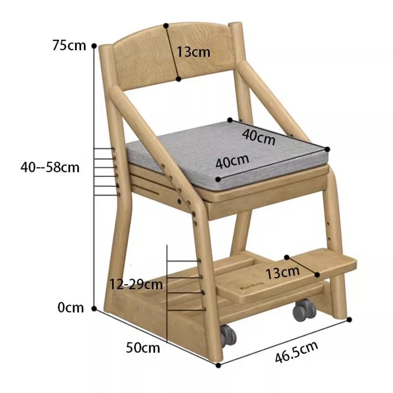Деревянные детские стулья для учебы, детские защитные сиденья, дизайнерская школьная мебель, вспомогательный детский стул, стулья Silla Infantil для