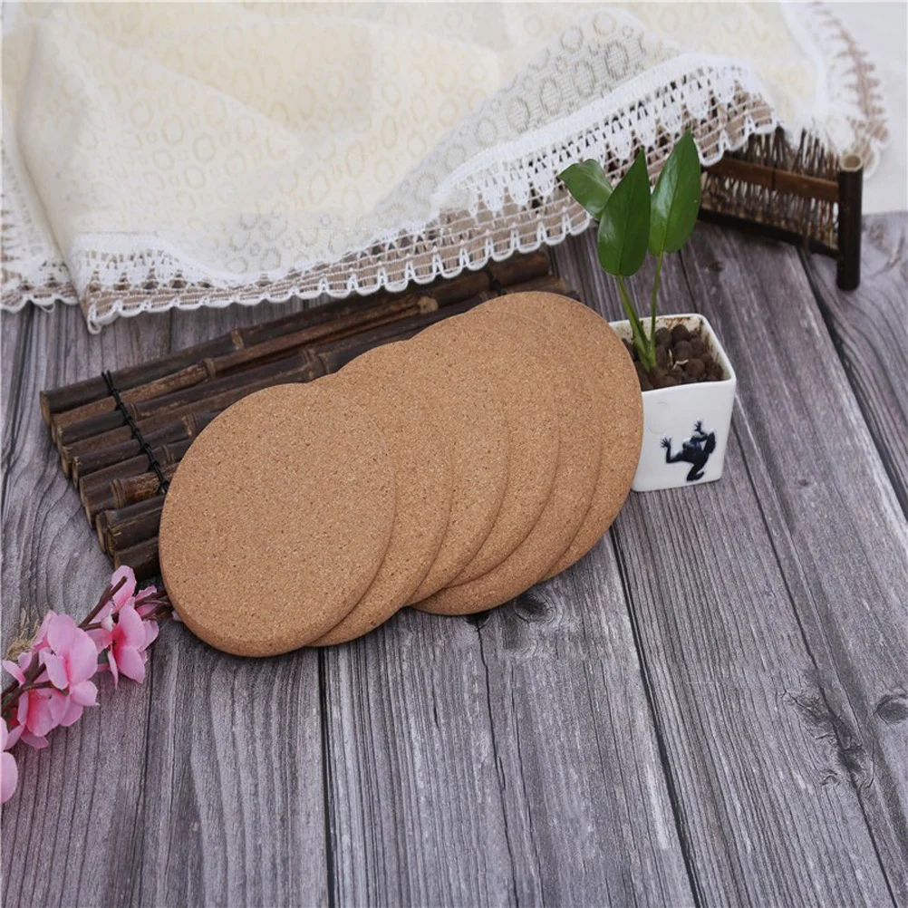 

10Pcs Cork Plant Mats Round Flowerpot Drip Pads Plant Pot Coasters Indoor Outdoor Gardening Cork Planter Mats Flowerpot Pads