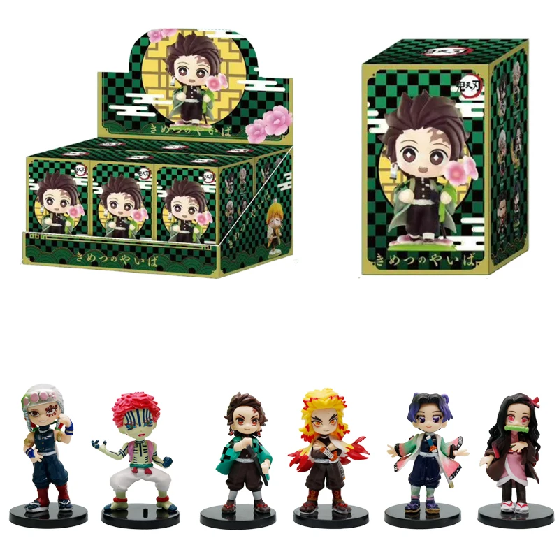 

2026 New Bandai Genuine Bushiroad Palverse D emon Slayer: Kimetsu No Yaiba Anime Figure Blind Box Vol.1 Ornament Toy Gift