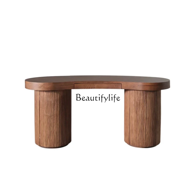 

Italian retro single desk light luxury table living room