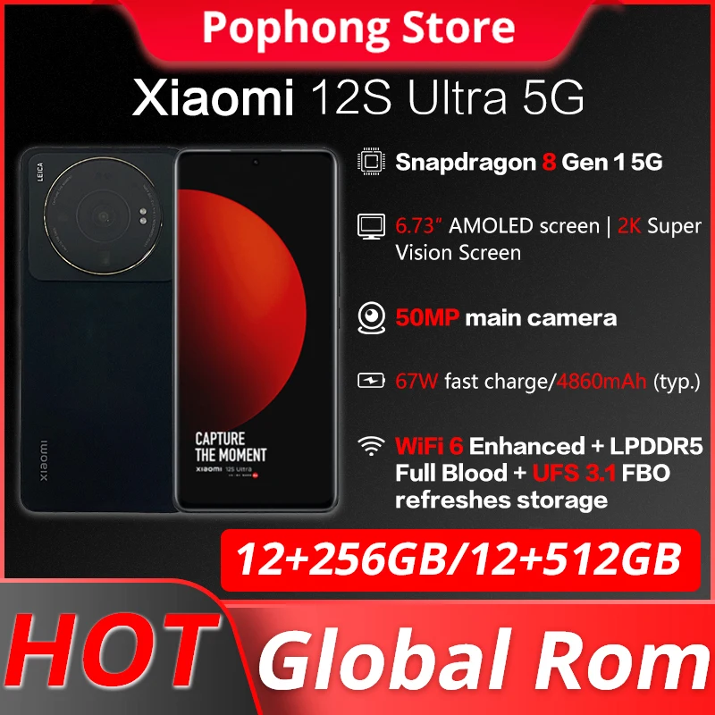 celular ultra 5g rom global 673 2k amoled 120hz flexivel snapdragon gen octa core 50mp cameras triplas xiaomi12s 01