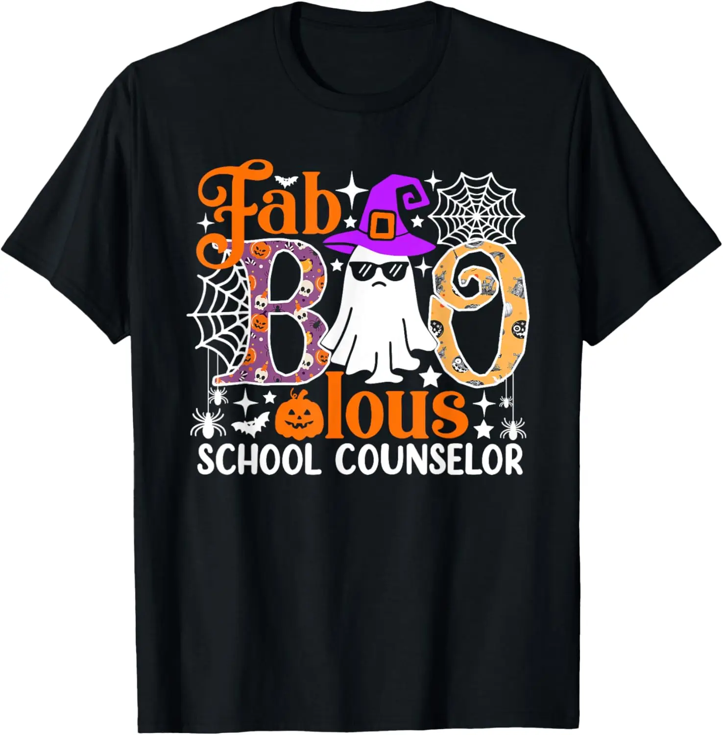 Fab Boo Lous School Counselor Funny Halloween Costume T-Shirt