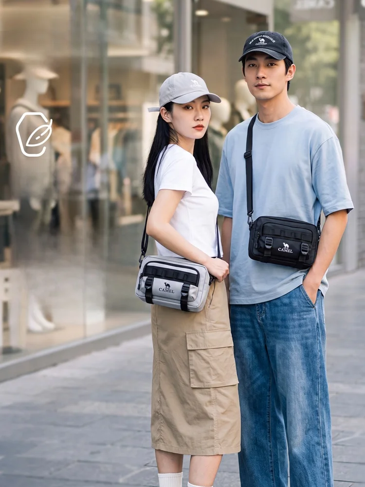 camel-lightweight-crossbody-bag-outdoor-leisure-commuting-men's-large-capacity-portable-running-chest-bag-sports-waist-bag