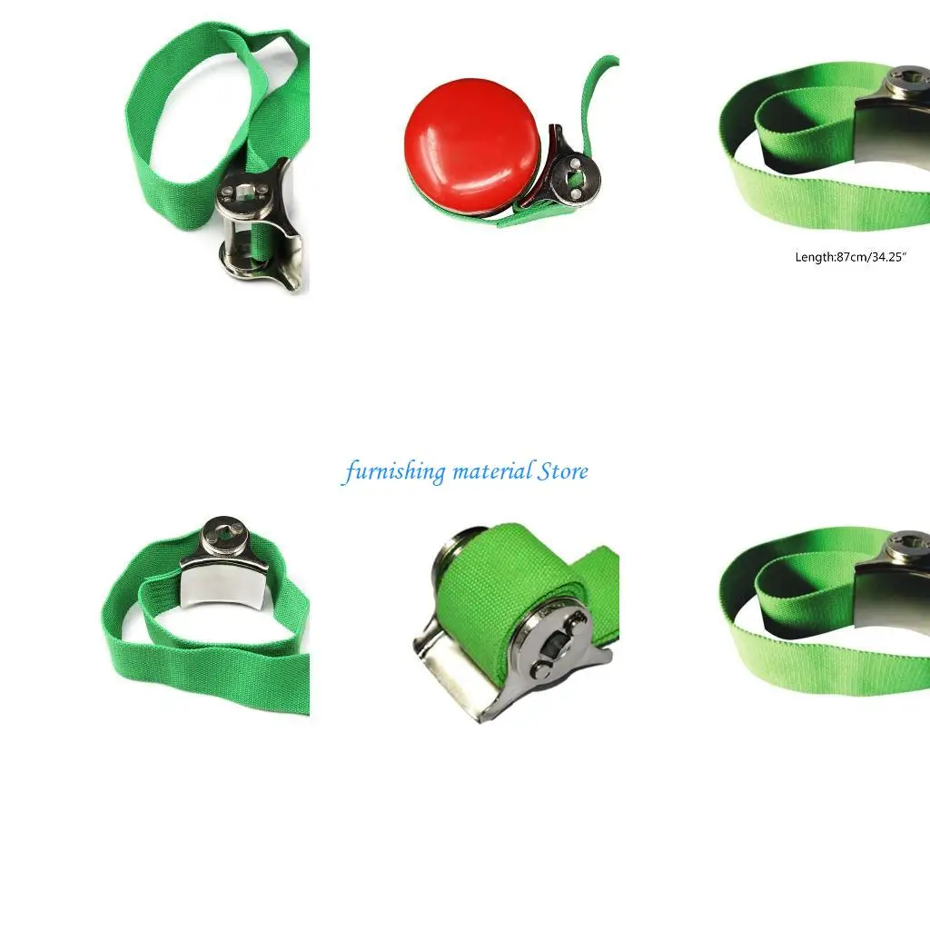 

Y5GD Adjustable Truck Car Oil Filter Wrench Remover Puller Canvas Belt Set 40-180mm Durable Auto Repairing Tool