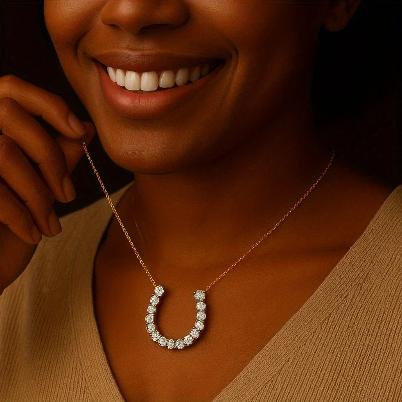 925 الفضة 4 مويسانيتي مزاجه كلاسيكي بسيط أزياء الرجال والنساء زوجين قلادة سلسلة الترقوة #4