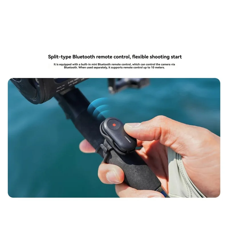 A34M-Insta360 FOMO パワーハンドル用 優れた写真撮影とビデオ撮影のための事前録画 コンパクトでポータブルなデザイン