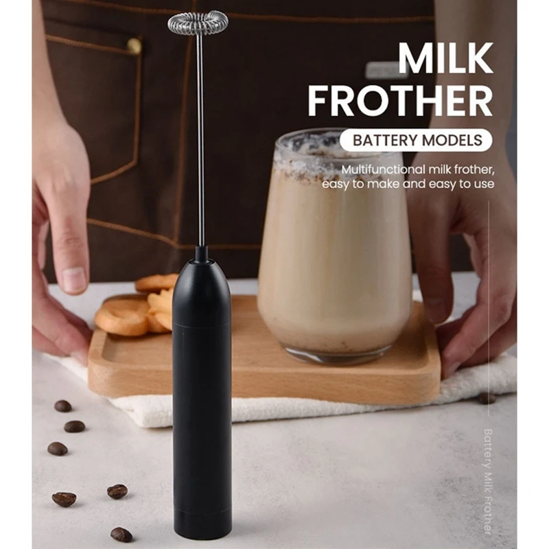 Espumador de leche eléctrico AD con Motor de alto rendimiento, Espumador de leche de aleación de aluminio para café con leche, capuchino y chocolate caliente