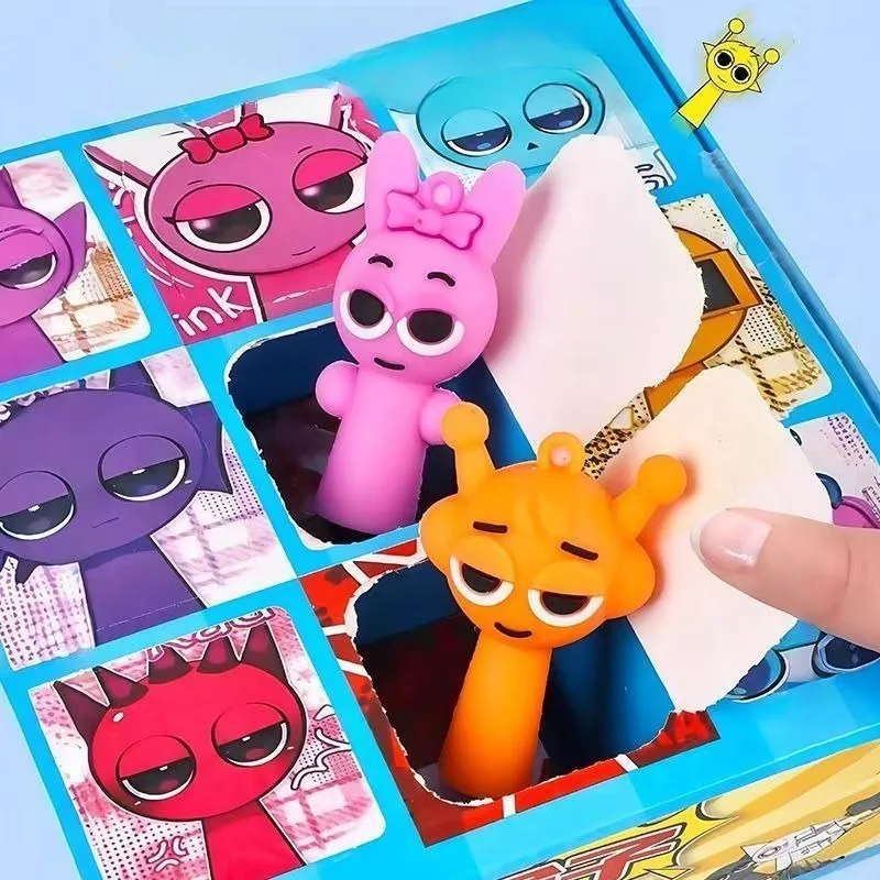 12 szt. Mini Figurki Sprunki Zabawka Punch and Win Blind Box Film Sprunki Wenda Model Lalka Figurki Prezent dla Dzieci