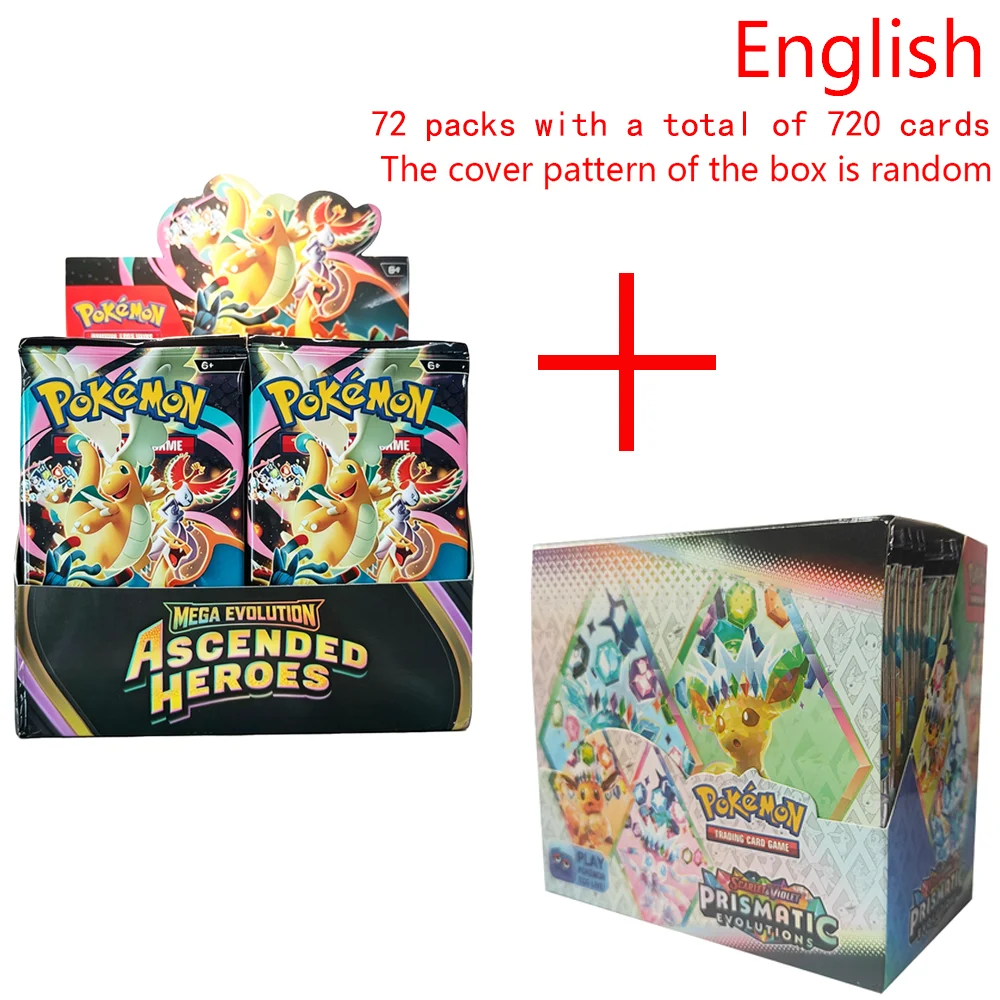 360 Stück Pokémon-Karten Destined Rivals Prismatic Evolutions Scarlet Violet 151 PALDEAN Englische Booster-Kampfkarten