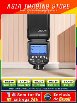 【 Do Brasil 】 Godox V860III TTL HSS 2.4G Speedlite V860IIIC V860IIIN V860IIIS Camera Flash Light for Canon Sony Nikon V860 III