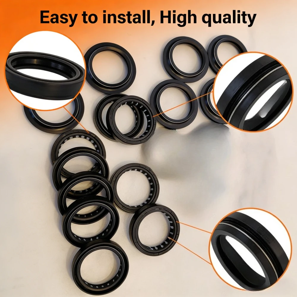 

37x50x11 Front Shock Fork Damper Shaft Oil Seal 37 50 Dust Cover For WHITE POWER -WP 37 MM FORK TUBES For YAMAHA XJ1100 XJ 1100