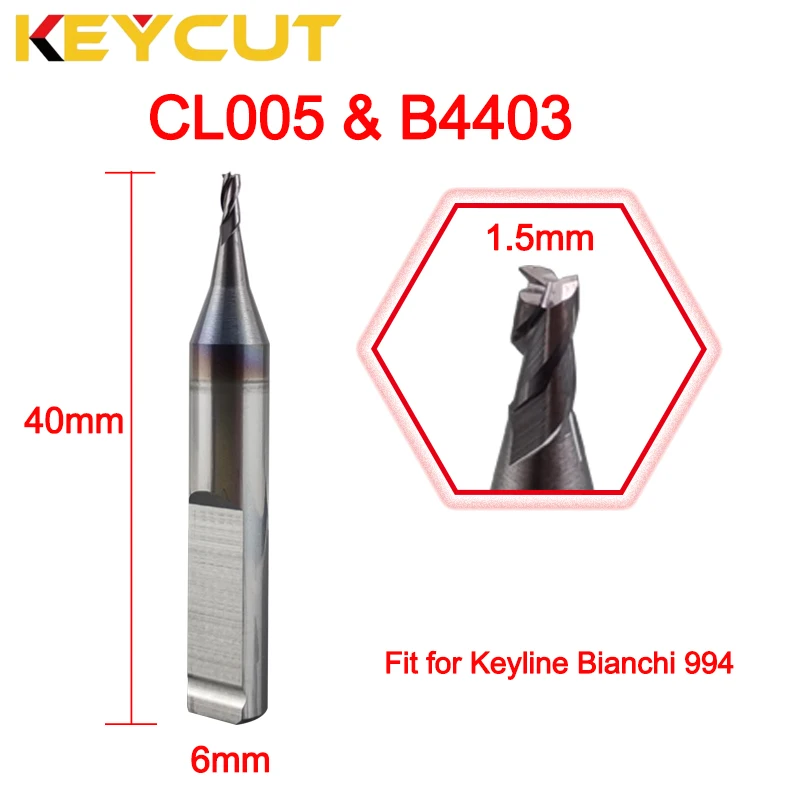 

Keyline 994 Laser 1.5mm Cutter B4403 CL005 G Jaw Aftermarket Locksmith Tools