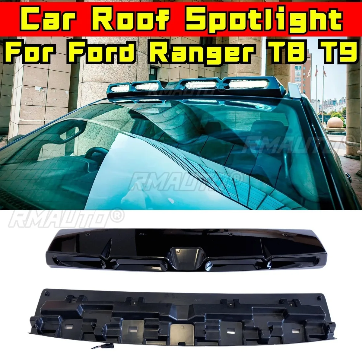 Searchlight Modification For Ford Ranger T8 T9 Roof Lamp LED Four Roof Spot Lamp Overhead Light Accessories