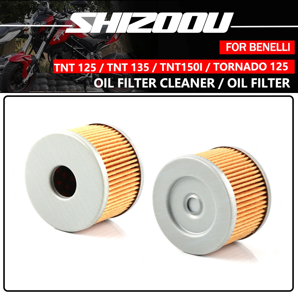 Cartuchos de filtro de aceite para motocicleta de 125cc, piezas originales para Benelli TNT125 TNT135 BN 125 Euro 5 BJ125-3F Tornado 125 Naked T