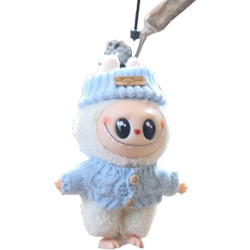 

Cute Clothes 15 to 17 cm Dolls Accessories, Colorful Outfit Suitable for Doll Soft Clothes Replacement (Blue Headgear + Sweater