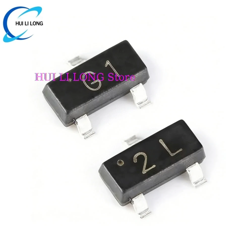 50PCS MMBT3904 1AM MMBT5401 2L MMBT5551 G1 3906 2A 4401 2X 4403 2T 2222 1P 2907 2F MMBTA42 1D A92 2D PNP NPNSOT-23 transistor