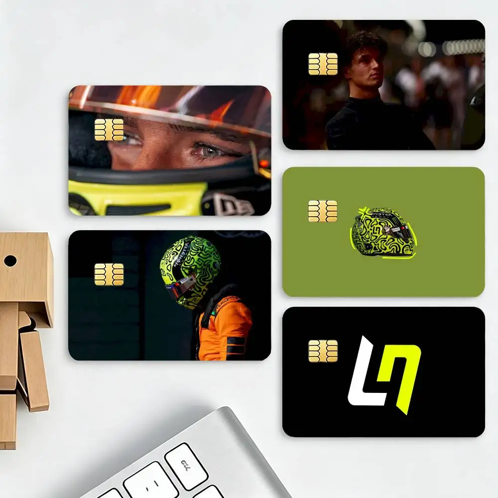 Ace driver Lando Norris HD Credit Card Stickers Game Card Decal Small Chip Waterproof Sticker Gift Decor