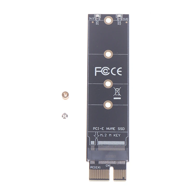 PCIE to M2 Adapter NVMe SSD M2 PCIE X1 Raiser PCI-E PCI Express M Key Connector Supports 2230 2242 2260 2280 M.2 SSD Full Speed