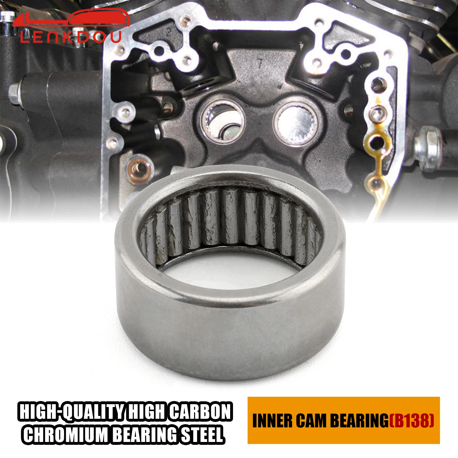 

B138 Inner Cam Bearing Replaces OEM 9058 For Harley Panhead Shovelhead EVO Single Cam 1958-1999 Moto Accessories Silver