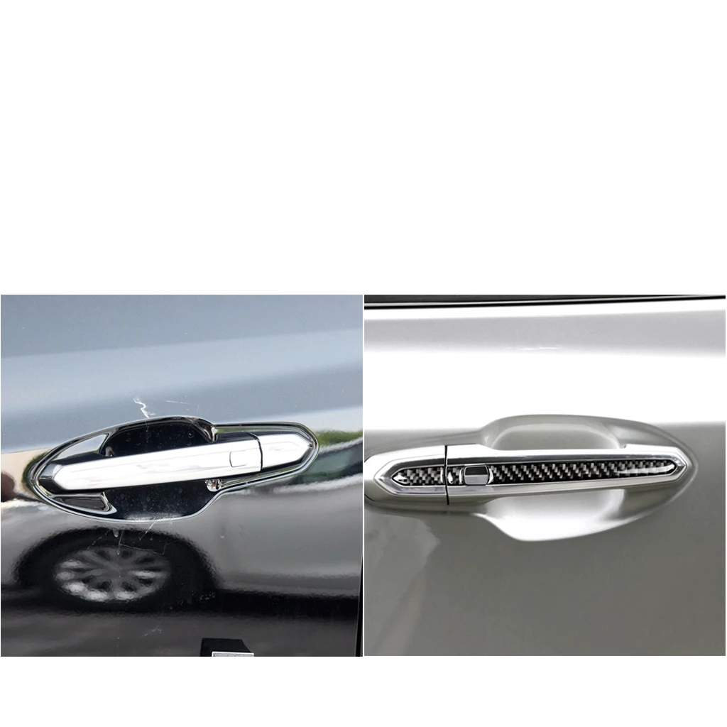 For Cadillac XT5 2016-2025 XT6 2020-2025 Carbon Fiber External Handle Decal Car Interior Accessorie Decoration Stickers