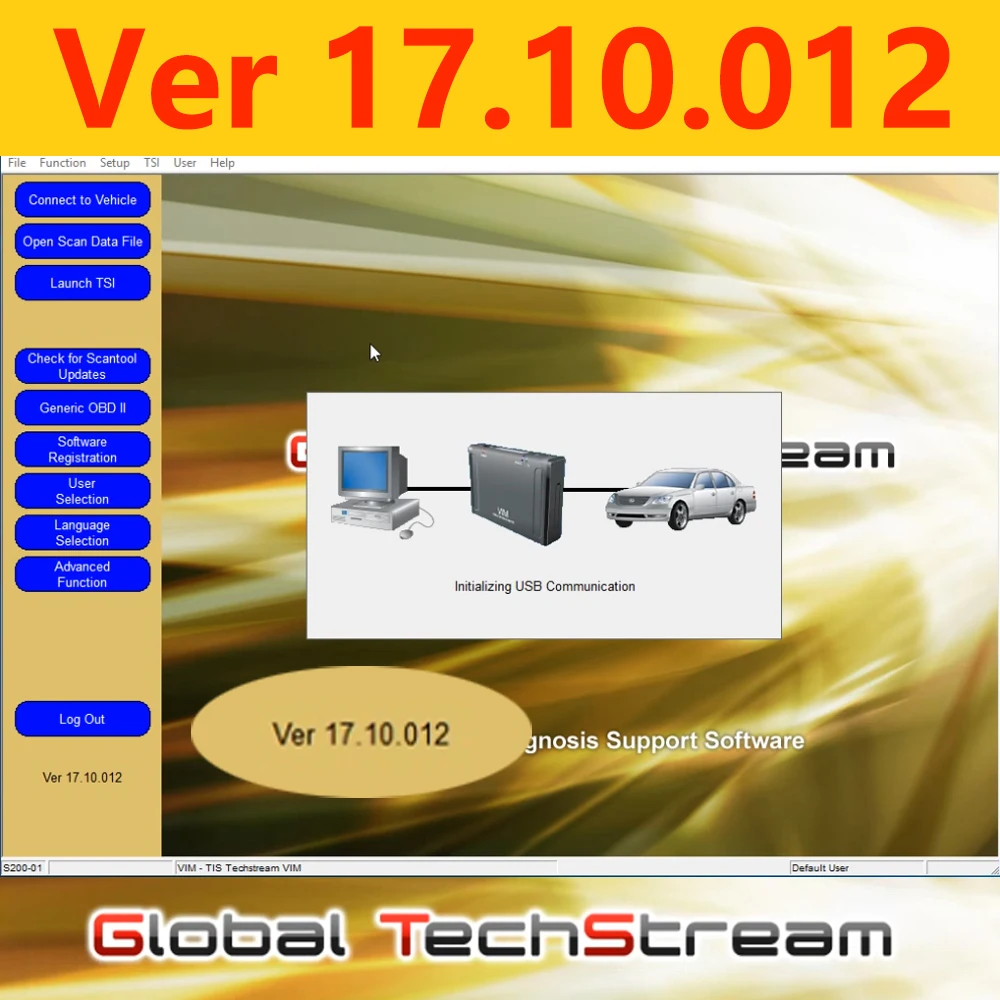 Newest V17.10.012 Mini VCI Techstream Car Diagnostic Softwares V17.00.020 For-TOYOTA J2534 Mongoose TIS Send Link Or USB OR CD