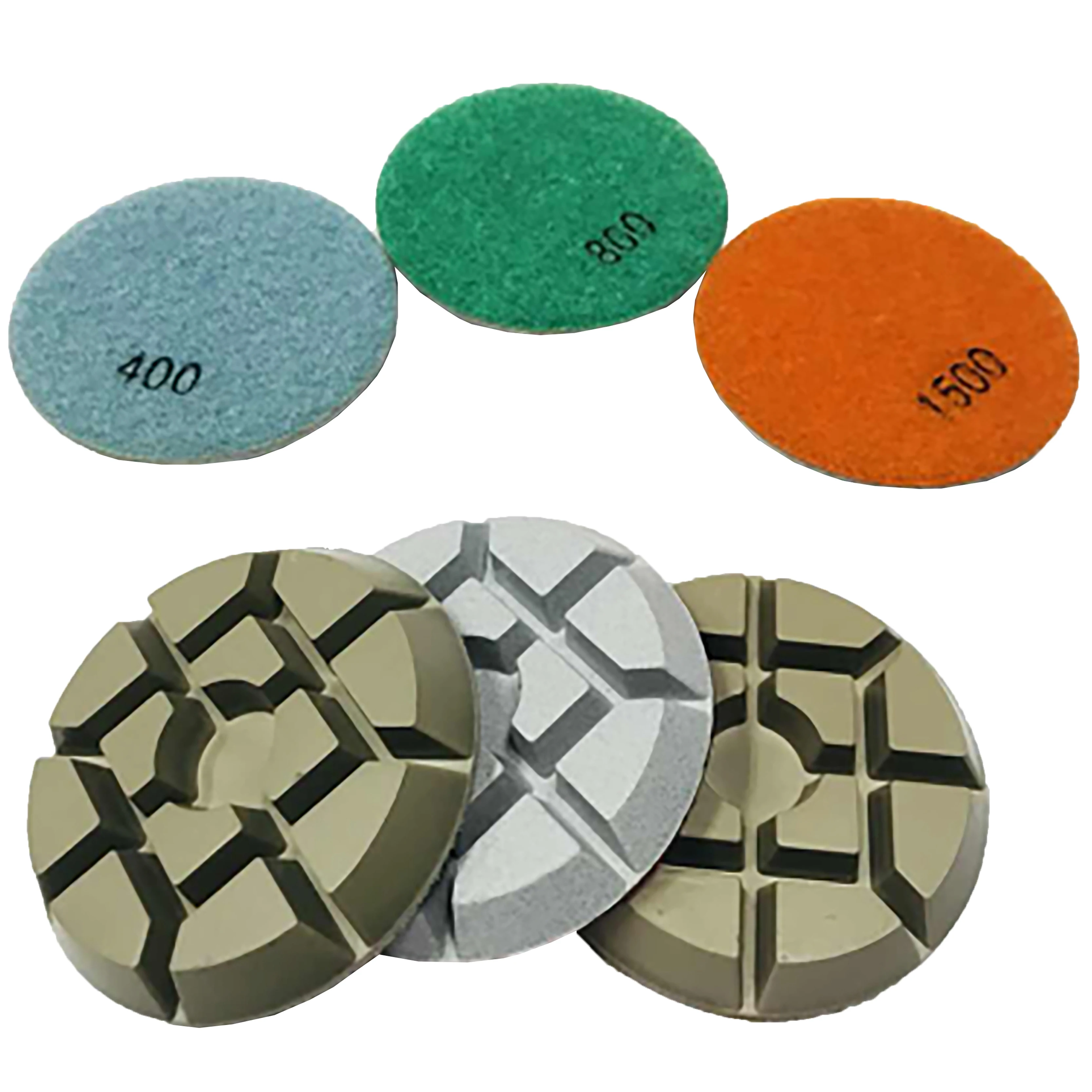 3" Grit #100-10000 Wet Or Dry Use Diamond Floor Polishing Pads For Granite Marble Terrazzo Concrete