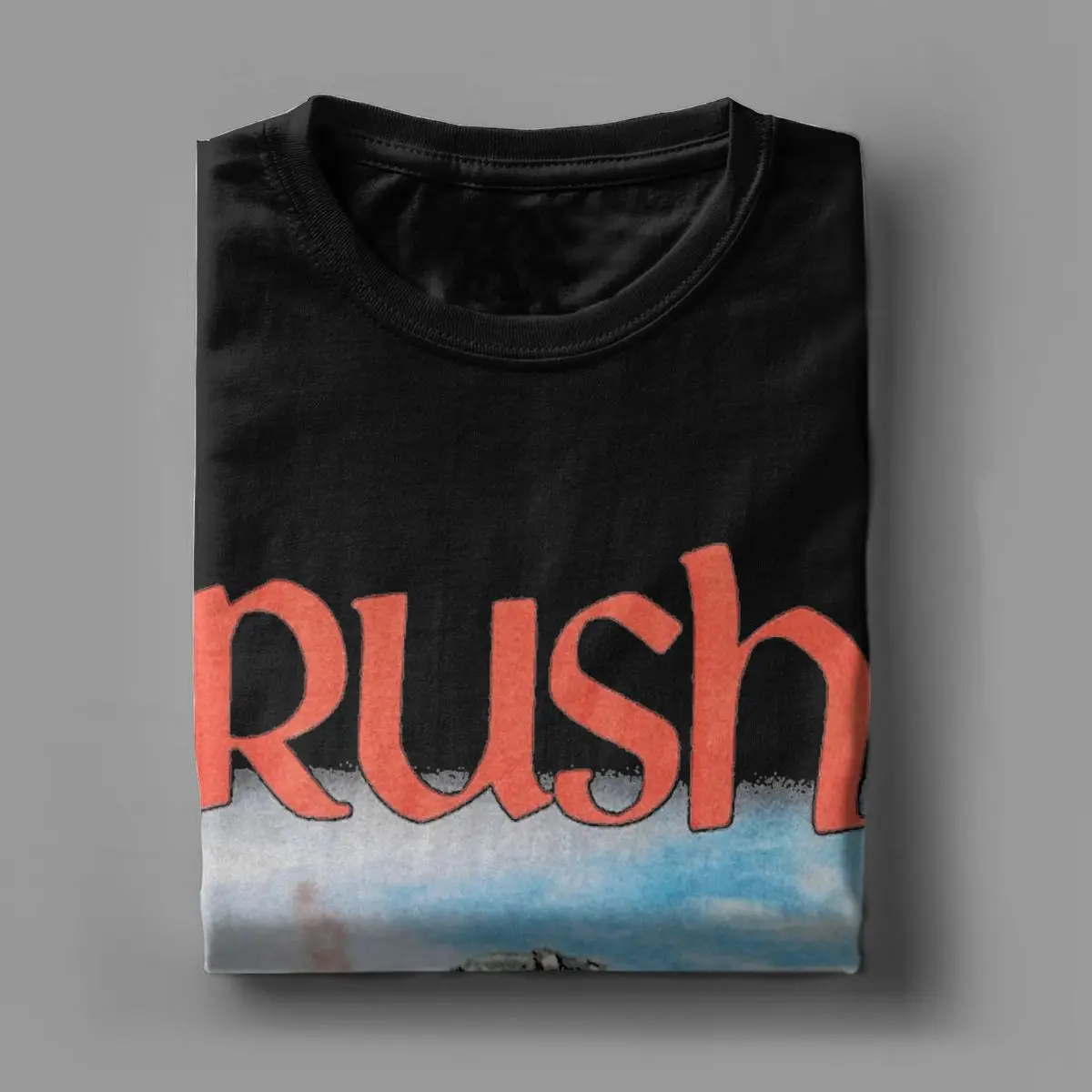 Unique Band Rush T-Shirt Men Crewneck Pure Cotton T Shirts Short Sleeve Tees Classic Tops