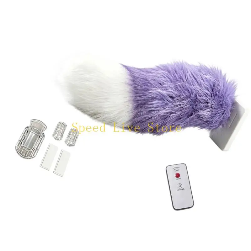 547C Remote Operated Animal Tail Vehicle Exterior Styling Swing Animal Tail Decoration Rechargeable Auto Trunk Charm
