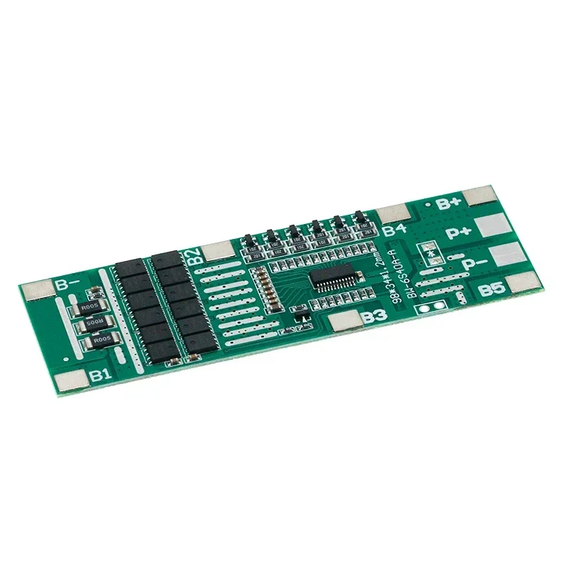 Batería de litio de iones de litio, placa de iluminación Solar Bms Pcb con equilibrio para bicicleta eléctrica y Scooter, 24V, 6S, 40A, 18650