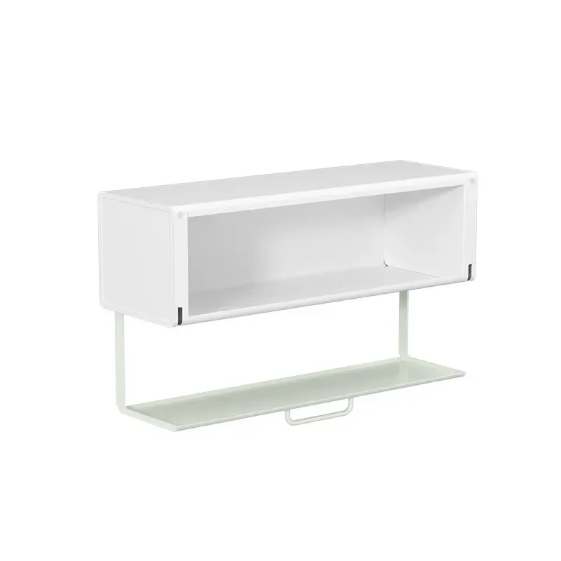 

Kitchen rack No punching Wall-mounted seasoning storage box Wall multi-functional space capsule One piece