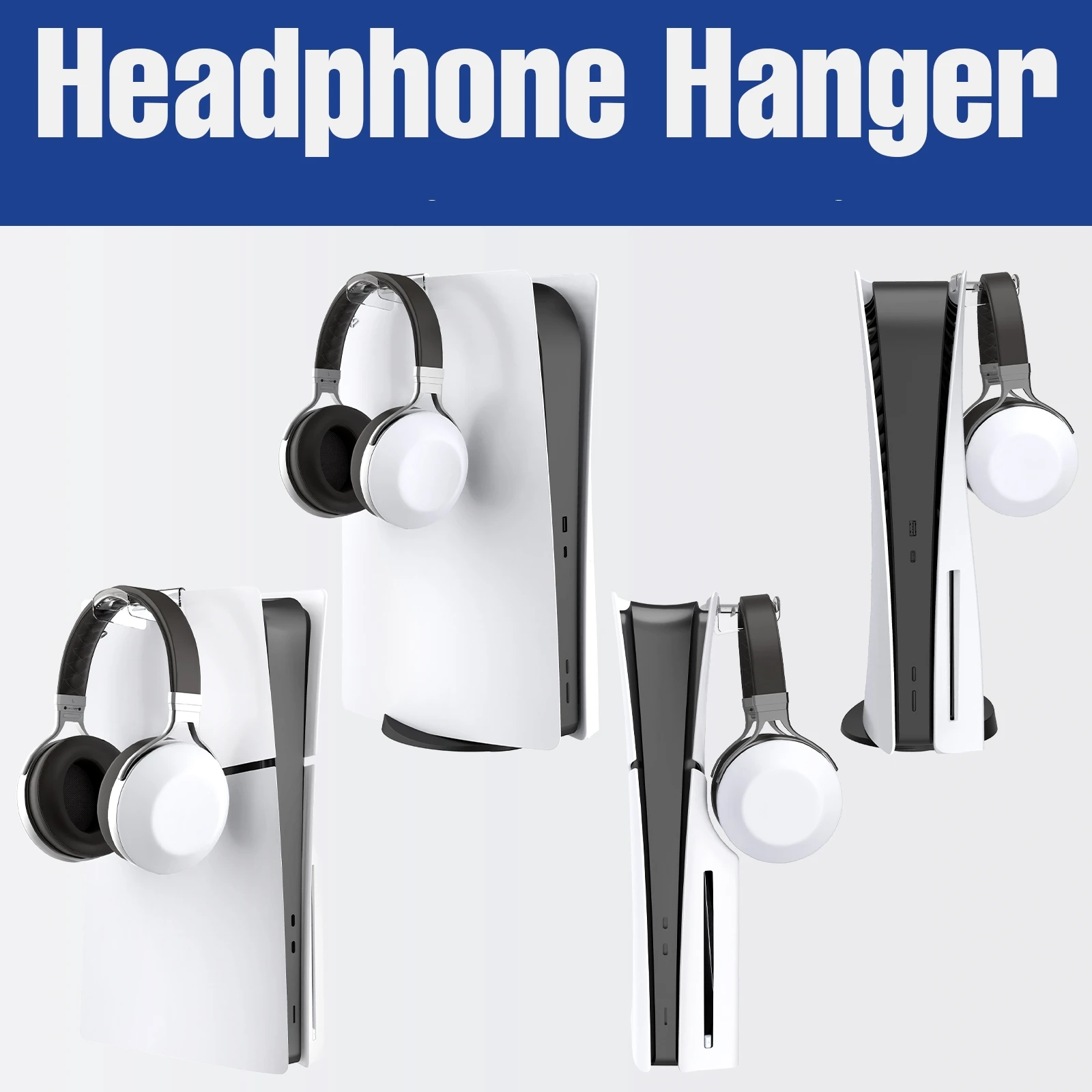 Подставка для наушников PS5 Pro, крепление для PS5 Slim, вешалка для игровой гарнитуры, держатель, крючок для наушников, аксессуары