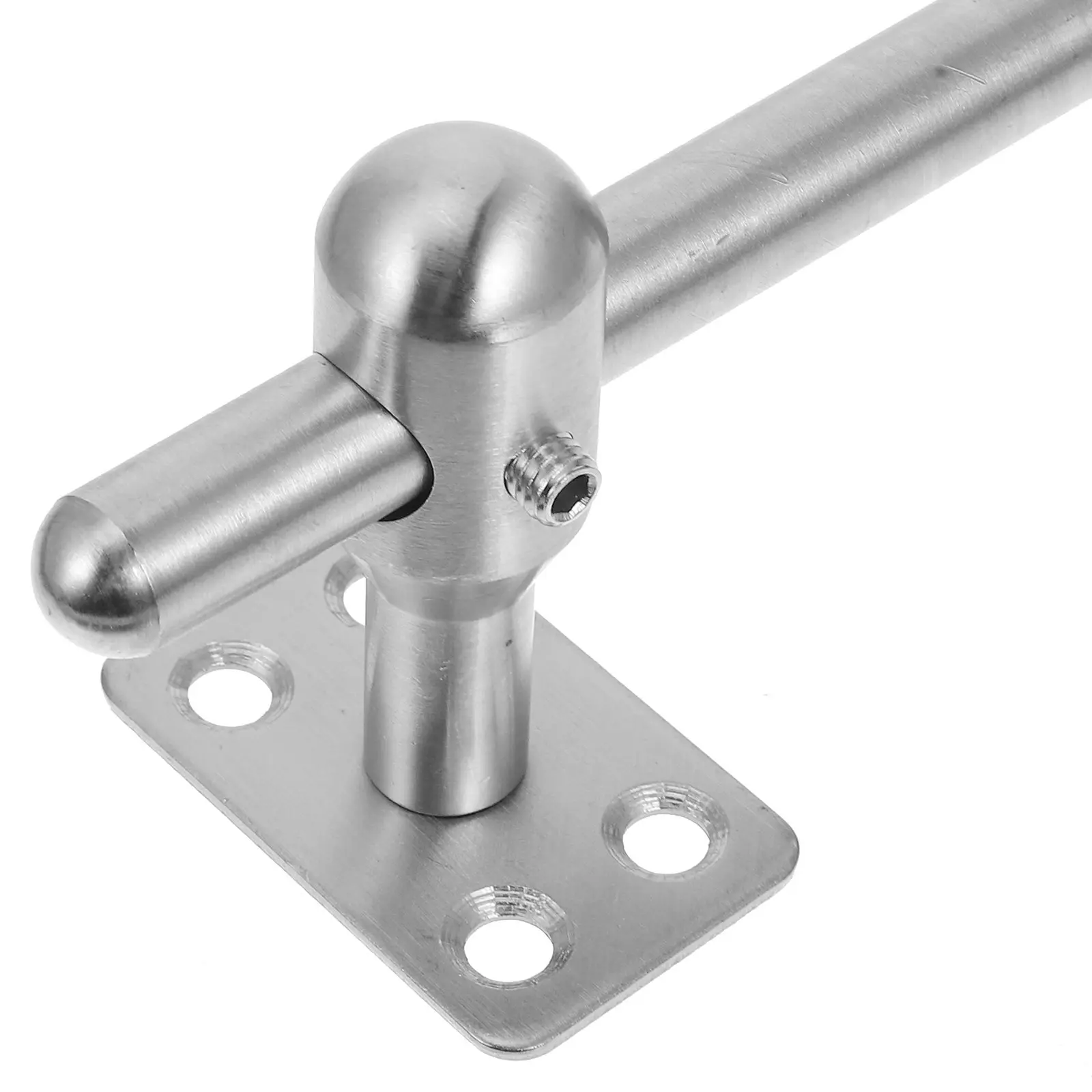 Stainless Steel Handrail Bracket Heavy Duty Adjustable Angle Flat Design Wall Mount Pipe Railing Support for Residential