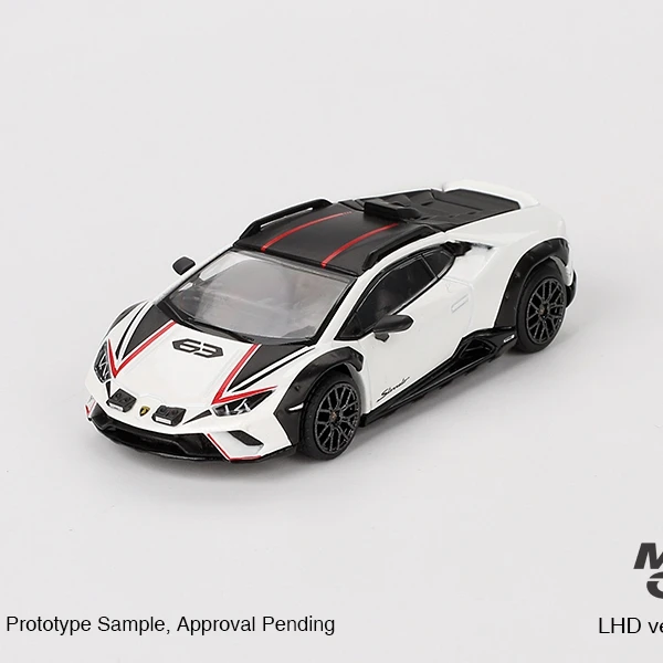 TSM MODEL MINlGT#763 1:64 Huracan sterrato Bianco Asopo Collection diecast alloy car model decoration gift