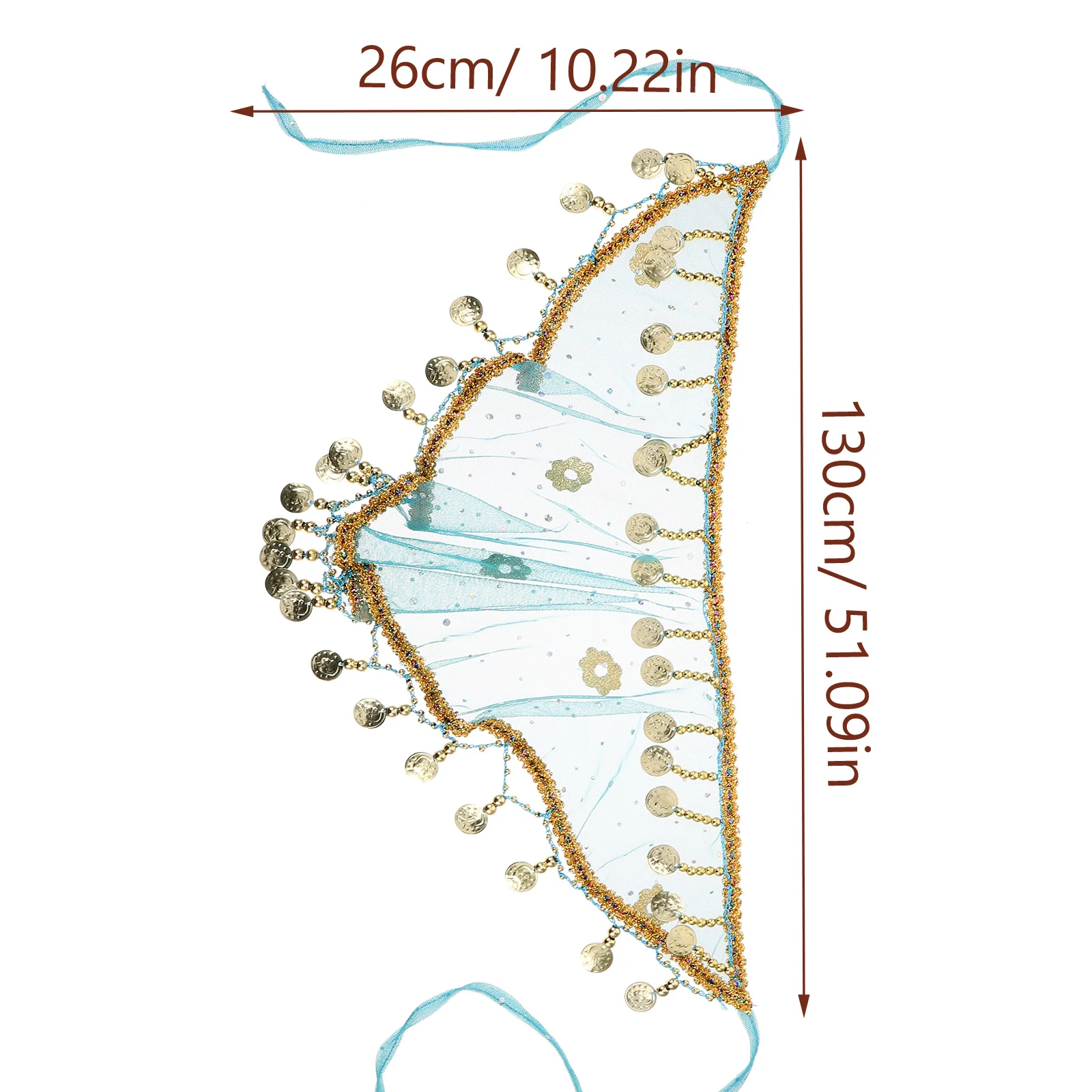 أداء الرقص الغريب، حجاب الوجه القبلي، إكسسوار زي خفيف الوزن وجيد التهوية مع شرابات للحفلات التنكرية #6