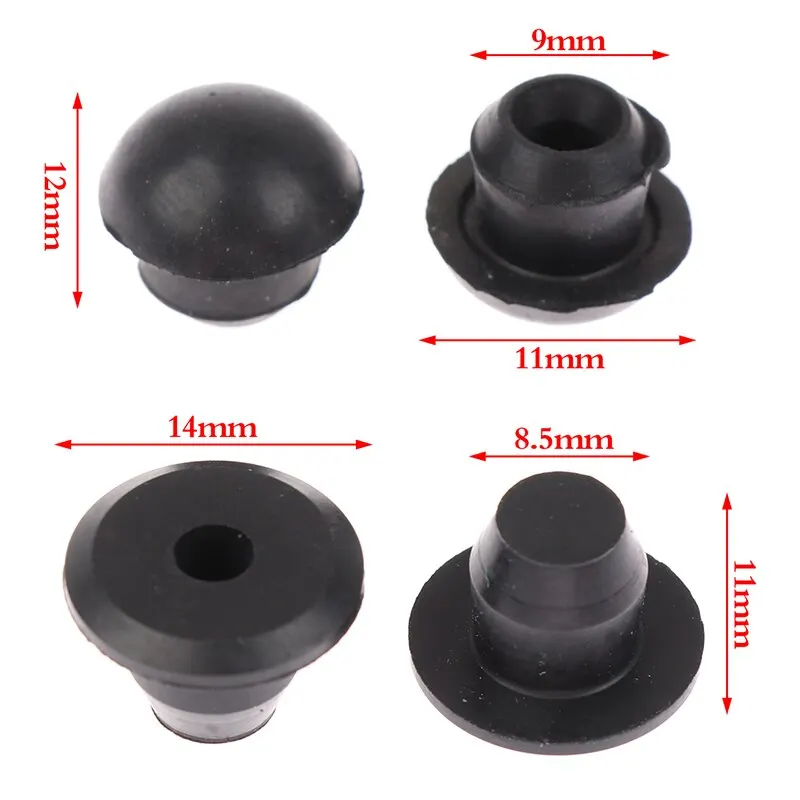 20Pcs Floor Jack Plugs Floor Jack Oil Filler Plugs Rubber Hydraulic Filler Bung Oil Seal Nozzle Repair Accessories