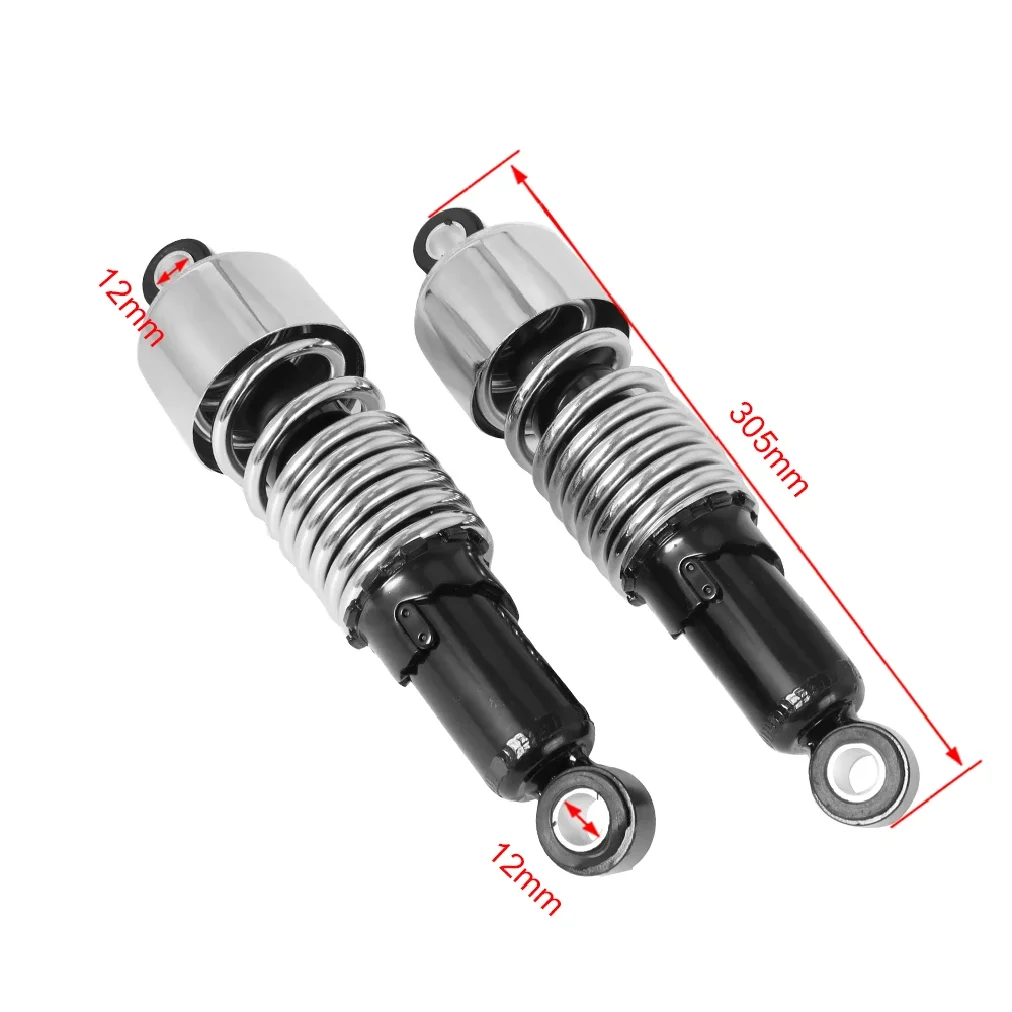 1 Pair Rear Shock Absorbers Motorcycle 10.5