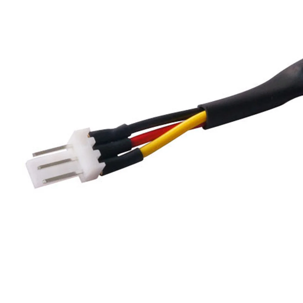 A93Z 10PCS 3PIN Reduce PC Fan Speed Noise Extension Resistor Cable Wire 3 Pin Male To Female Connector For PC Fan