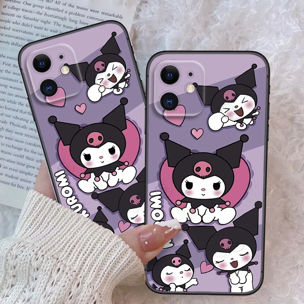 Z7 cute Kuromi Soft Case for Soft Silicone phone Case for iPhone 15 14 Plus 13 12 11 X XS XR Pro Max Mini 8 7 Plus