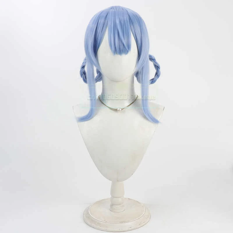 게임 마호 쇼조 노 마조 시켄 타치바나 체리 코스프레 가발 여성 로리타 블루 헤어 내열성 합성 가발 할로윈 소품