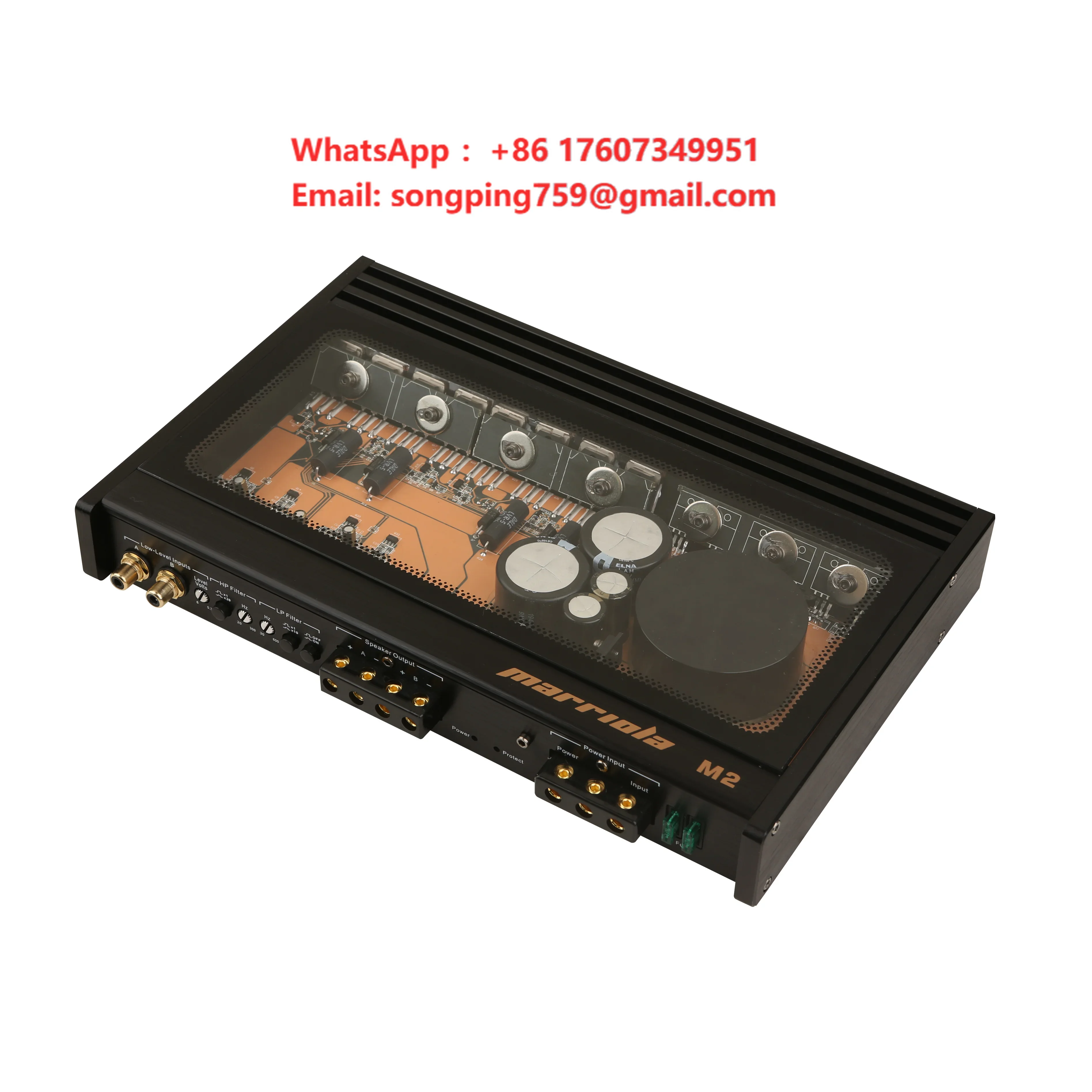 M2  250*2w RMS REAL POWER High Quality Car Powerful  Amplifier
