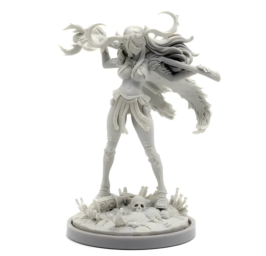 model kit resin kit  30mm Resin kingdom death Pinup Screaming God Armor 28400