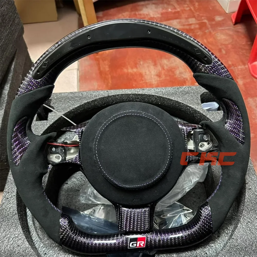 

Индивидуальное черное светодиодное рулевое колесо из углеродного волокна для 2022 2023 2024 2025 GR86 GR