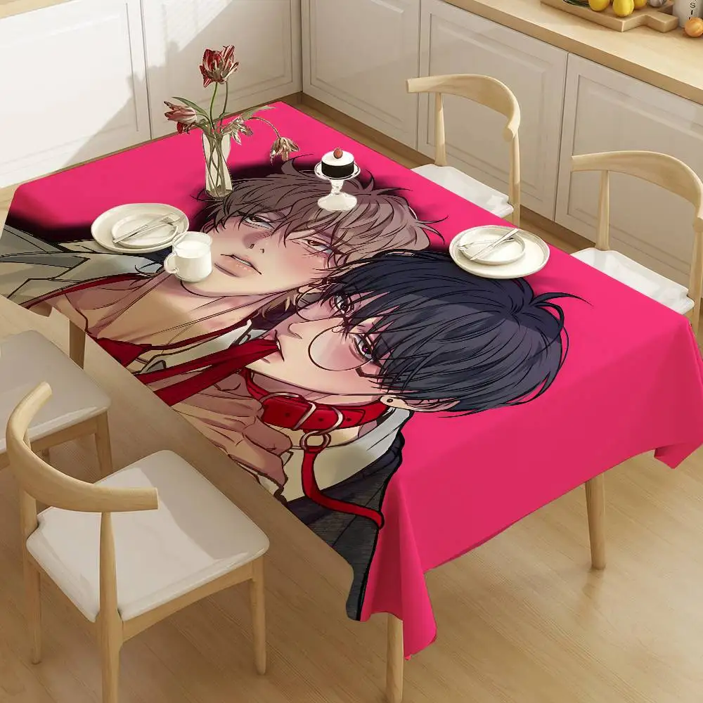 Negative Romance Bl Polyester Waterproof Tablecloth Bedside Table Dustproof Decorative Cloth Living Room Coffee Tablecloth