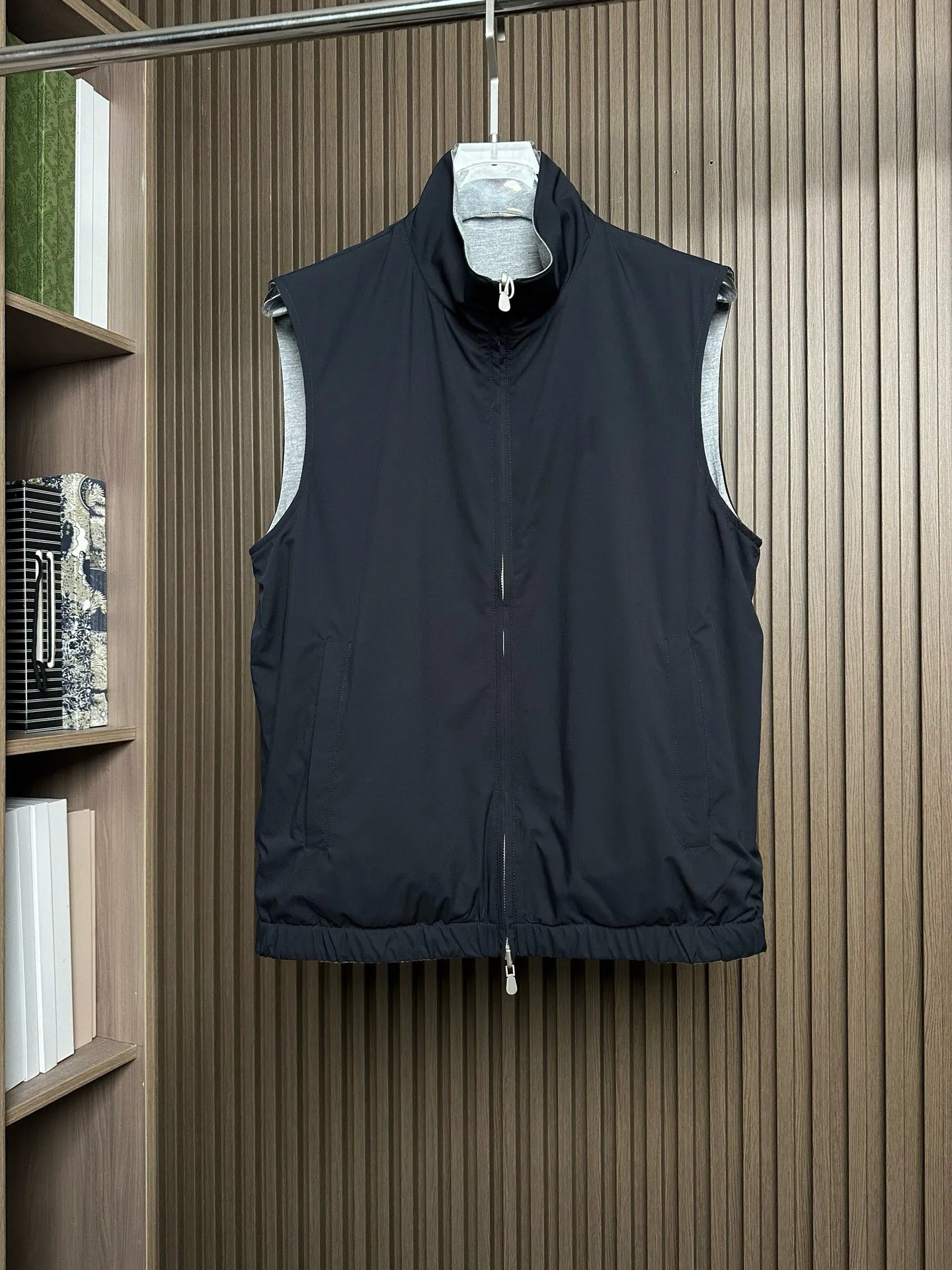 

BC old money wind double-sided wear stand-up collar sleeveless men's vest jacket 26ss