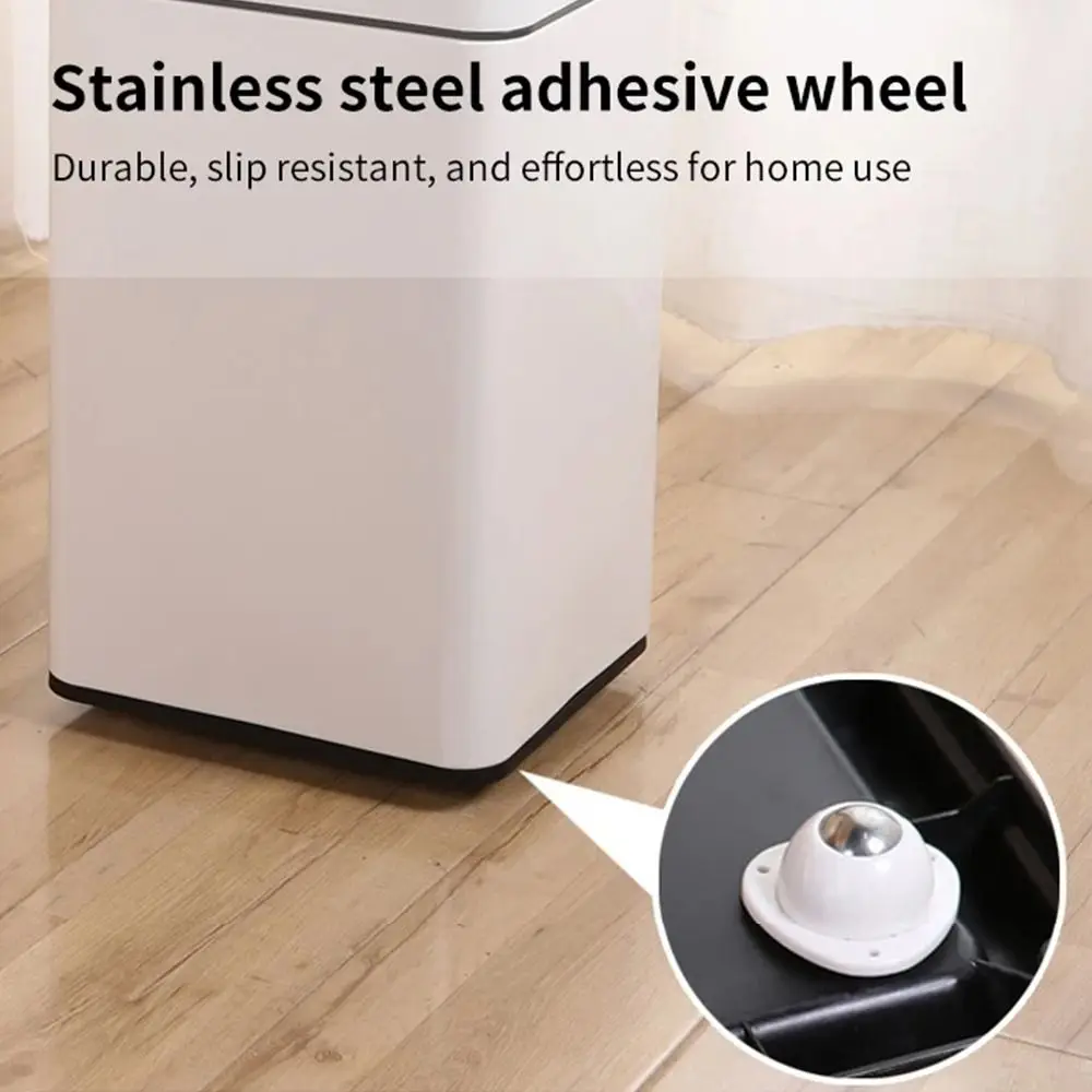 4Pcs/set Self Adhesive Caster Wheel 360 Swivel Heavy Duty Moving Furniture Casters Plastic Mini Mute Rolling Pulley
