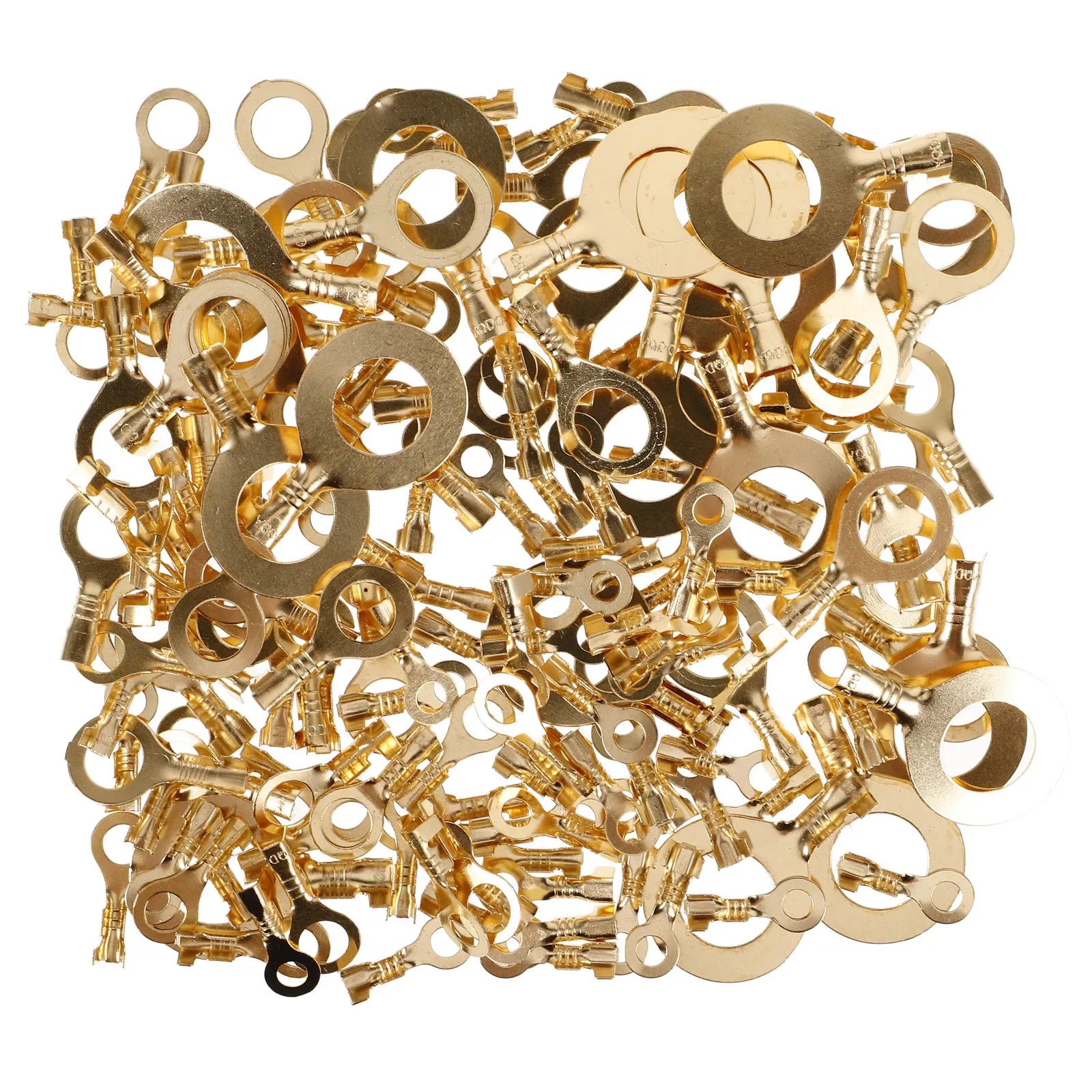 1Set Wire Connector Ring Terminals Multiple Sizes High Temperature Resistant Electrical Wire Terminal Connectors Battery Cable